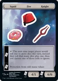 Squid Fire Knight - Unfinity - Magic: The Gathering card