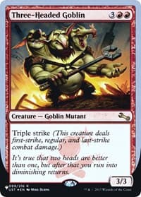 Three-Headed Goblin - The List Reprints - Magic: The Gathering card