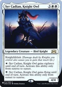 Syr Cadian, Knight Owl - The List Reprints - Magic: The Gathering card