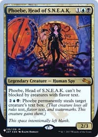 Phoebe, Head of S.N.E.A.K. - The List Reprints - Magic: The Gathering card