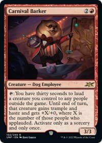 Carnival Barker - Unfinity - Magic: The Gathering card