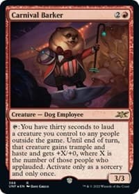 Carnival Barker (Galaxy Foil) - Unfinity - Magic: The Gathering card