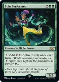 Sole Performer (Galaxy Foil) - Unfinity - Magic: The Gathering card