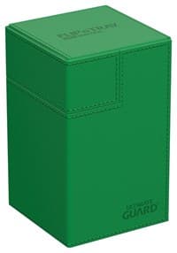 Flip 'n' Tray XenoSkin Monocolor - Green (Holds 100+) - Ultimate Guard Deck Boxes - Deck Boxes card