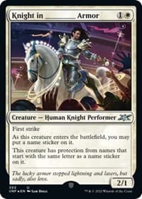 Knight in _______ Armor (Galaxy Foil) - Unfinity - Magic: The Gathering card