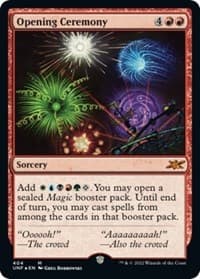 Opening Ceremony (Galaxy Foil) - Unfinity - Magic: The Gathering card