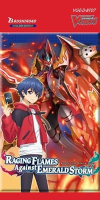 Raging Flames Against Emerald Storm Booster Pack - D-BT07: Raging Flames Against Emerald Storm - Cardfight Vanguard card