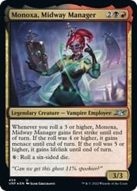 Monoxa, Midway Manager (Galaxy Foil) - Unfinity - Magic: The Gathering card