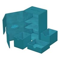 Twin Flip`n`Tray XenoSkin Monocolor - Petrol (Holds 160+) - Ultimate Guard Deck Boxes - Deck Boxes card