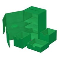 Twin Flip`n`Tray XenoSkin Monocolor - Green (Holds 160+) - Ultimate Guard Deck Boxes - Deck Boxes card
