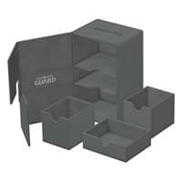 Twin Flip`n`Tray XenoSkin Monocolor - Grey (Holds 160+) - Ultimate Guard Deck Boxes - Deck Boxes card