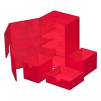 Twin Flip`n`Tray XenoSkin Monocolor - Red (Holds 160+) - Ultimate Guard Deck Boxes - Deck Boxes card