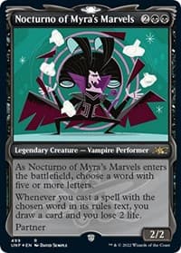 Nocturno of Myra's Marvels (Showcase) (Galaxy Foil) - Unfinity - Magic: The Gathering card