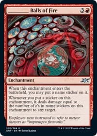 _____ Balls of Fire - Unfinity - Magic: The Gathering card