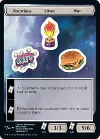Notorious Sliver War - Unfinity - Magic: The Gathering card