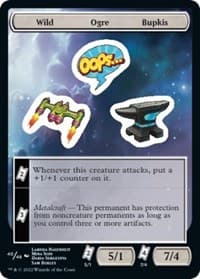 Wild Ogre Bupkis - Unfinity - Magic: The Gathering card