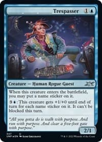 _______ _______ _______ Trespasser (Galaxy Foil) - Unfinity - Magic: The Gathering card