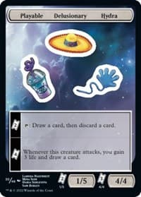 Playable Delusionary Hydra - Unfinity - Magic: The Gathering card