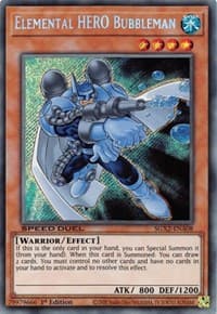 Elemental HERO Bubbleman (Secret Rare) - Speed Duel GX: Midterm Paradox - YuGiOh card