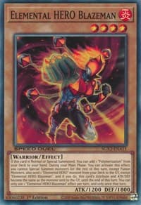 Elemental HERO Blazeman - Speed Duel GX: Midterm Paradox - YuGiOh card