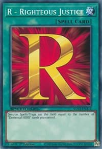 R - Righteous Justice - Speed Duel GX: Midterm Paradox - YuGiOh card