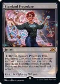 Standard Procedure (Galaxy Foil) - Unfinity - Magic: The Gathering card