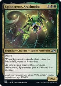 Spinnerette, Arachnobat (Galaxy Foil) - Unfinity - Magic: The Gathering card