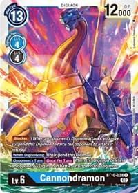 Cannondramon - Xros Encounter - Digimon Card Game card