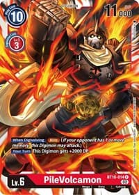 PileVolcamon - Xros Encounter - Digimon Card Game card