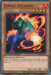Jurrac Iguanon - Speed Duel GX: Midterm Paradox - YuGiOh card