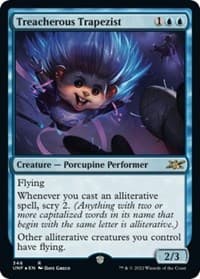 Treacherous Trapezist (Galaxy Foil) - Unfinity - Magic: The Gathering card