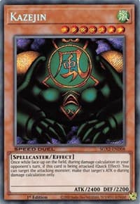 Kazejin (Secret Rare) - Speed Duel GX: Midterm Paradox - YuGiOh card