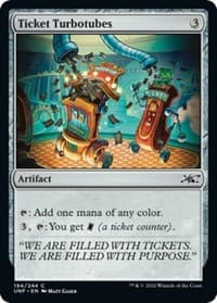 Ticket Turbotubes - Unfinity - Magic: The Gathering card