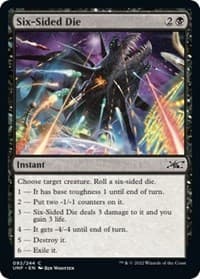 Six-Sided Die - Unfinity - Magic: The Gathering card