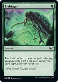 Embiggen - Unfinity - Magic: The Gathering card