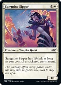 Sanguine Sipper - Unfinity - Magic: The Gathering card