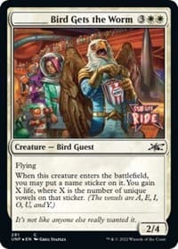 _____ Bird Gets the Worm (Galaxy Foil) - Unfinity - Magic: The Gathering card