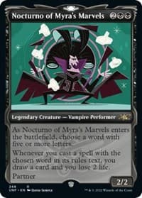 Nocturno of Myra's Marvels (Showcase) - Unfinity - Magic: The Gathering card