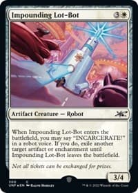 Impounding Lot-Bot (Galaxy Foil) - Unfinity - Magic: The Gathering card