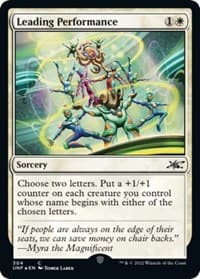 Leading Performance (Galaxy Foil) - Unfinity - Magic: The Gathering card
