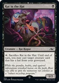 Rat in the Hat (Galaxy Foil) - Unfinity - Magic: The Gathering card