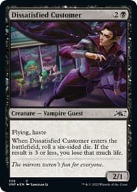 Dissatisfied Customer (Galaxy Foil) - Unfinity - Magic: The Gathering card