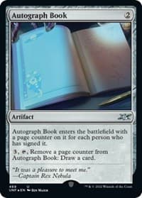 Autograph Book (Galaxy Foil) - Unfinity - Magic: The Gathering card