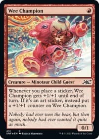 Wee Champion (Galaxy Foil) - Unfinity - Magic: The Gathering card