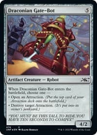 Draconian Gate-Bot (Galaxy Foil) - Unfinity - Magic: The Gathering card