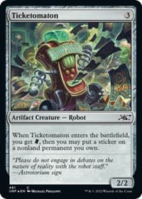 Ticketomaton (Galaxy Foil) - Unfinity - Magic: The Gathering card