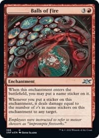 _____ Balls of Fire (Galaxy Foil) - Unfinity - Magic: The Gathering card