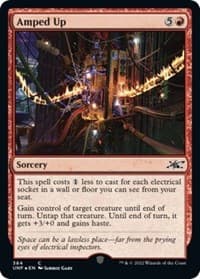 Amped Up (Galaxy Foil) - Unfinity - Magic: The Gathering card