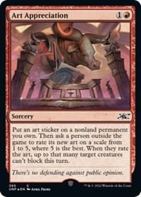 Art Appreciation (Galaxy Foil) - Unfinity - Magic: The Gathering card
