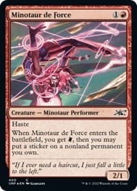 Minotaur de Force (Galaxy Foil) - Unfinity - Magic: The Gathering card